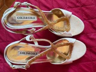 Sandali Gold & Gold donna beige/oro