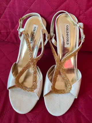 Sandali Gold & Gold donna beige/oro