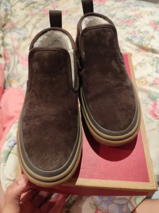 Zapatos Vans Marrones y Beige