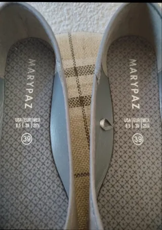 Bailarinas Mary Paz grises talla 39 a estrenar