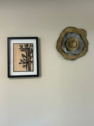 Cuadro pirograbado bambú