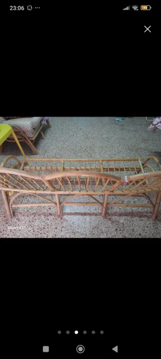 Sofás de mimbre 3 plazas y de 2