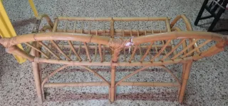 Sofás de mimbre 3 plazas y de 2