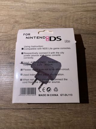 Cargador Nintendo DS Lite AC Adapter - Compatible