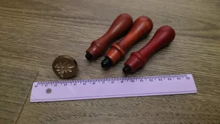 Sello de lacre hojas con 3 mangos