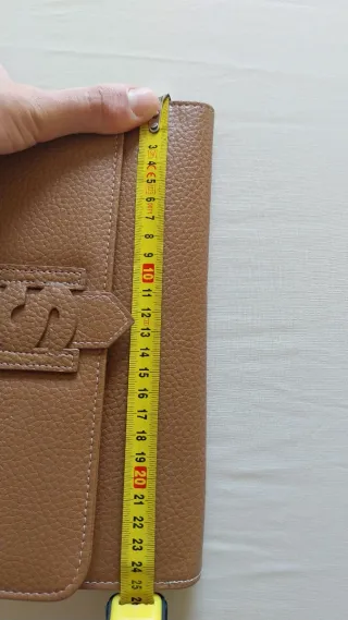 Monedero mujer piel marrón con cierre