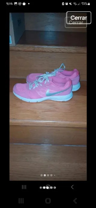 Zapatillas Nike Talla 39 Rosa y Plateado