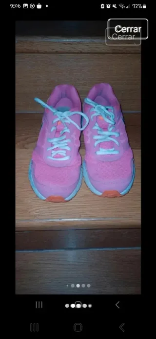 Zapatillas Nike Talla 39 Rosa y Plateado