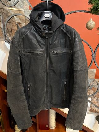 Giubbino Biker Vera Pelle Vintage