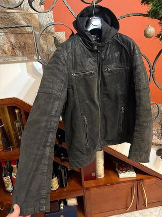 Giubbino Biker Vera Pelle Vintage