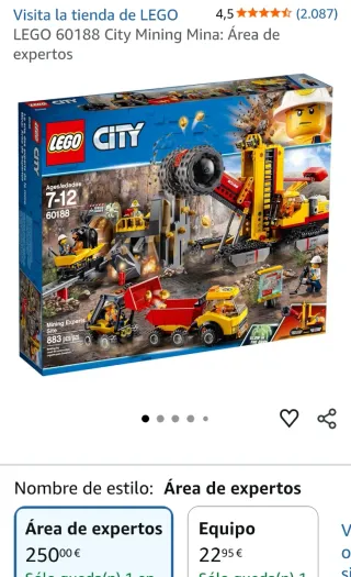 LEGO City 60188 Sitio de Mineros Expertos