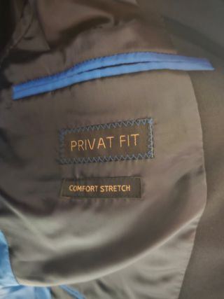 Americana Privat Fit Negra Talla 50