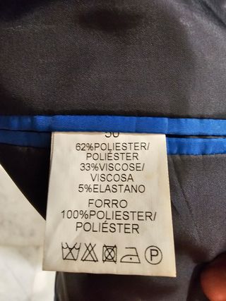 Americana Privat Fit Negra Talla 50