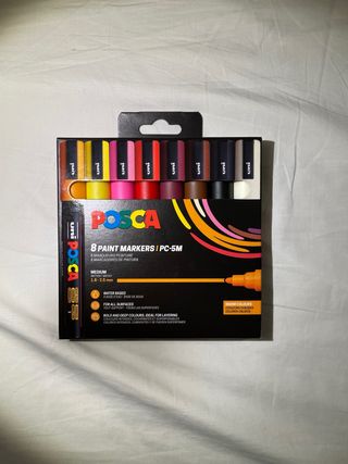 Set 8 Rotuladores POSCA PC-5M Warm Colours