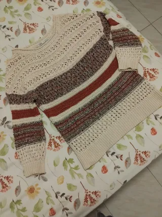 Jersey Zara oversize beige