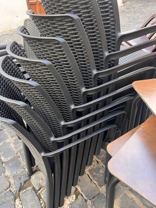 Seggiole da terrazza in stile rattan - 30 unità