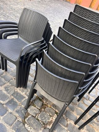 Seggiole da terrazza in stile rattan - 30 unità