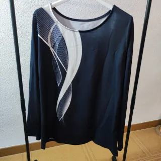 Camiseta manga larga estampada