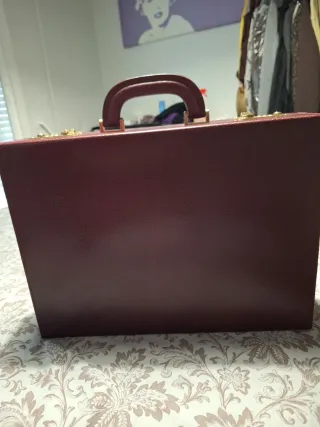 Valigetta Vintage Gucci Dorato e Bordeaux