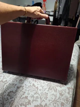 Valigetta Vintage Gucci Dorato e Bordeaux