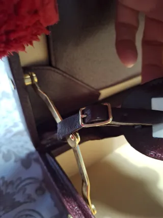 Valigetta Vintage Gucci Dorato e Bordeaux