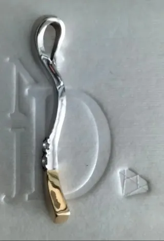 Colgante Oro 18k con 2 Brillantes Certificado