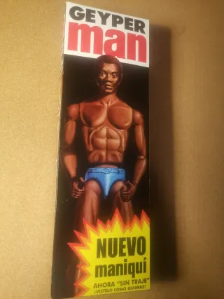 Geyperman afroamericano con barba