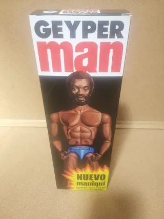 Geyperman afroamericano con barba