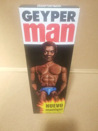 Geyperman afroamericano con barba