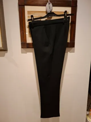 Pantaloni donna classici neri lana tg 44