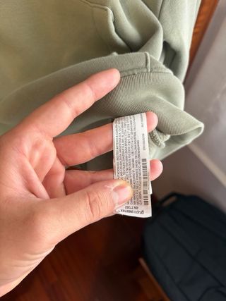 Sudadera Zara Verde Talla M