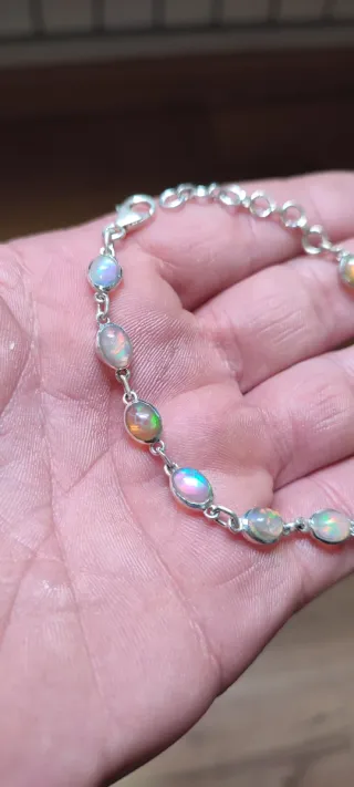 Pulsera de Plata y Ópalo.