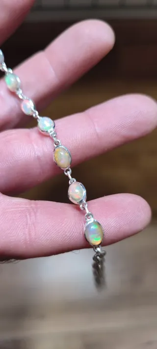 Pulsera de Plata y Ópalo.