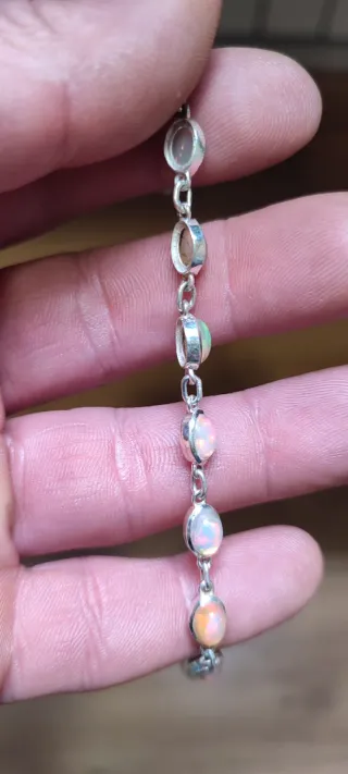 Pulsera de Plata y Ópalo.