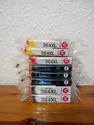 Lote 8 Tintas XL HP 364 Compatibles