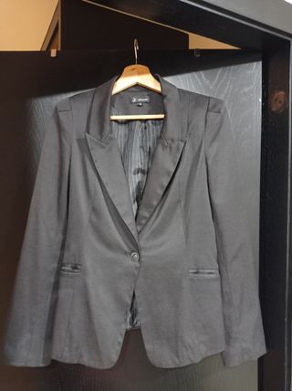 Chaqueta de vestir negra Attentif Talla 40