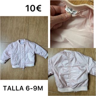 Bomber rosa palo 6-9 meses