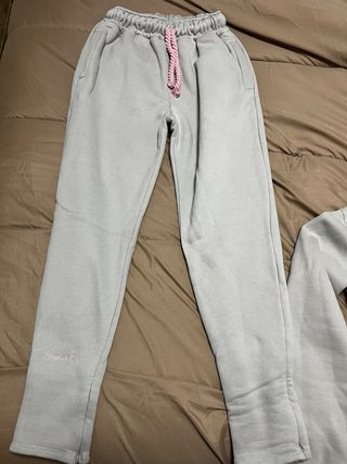 Conjunto SynaWorld Chándal Gris y Rosa