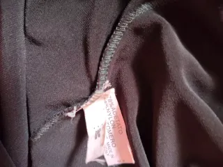 Top nero Conbipel spalline sottili