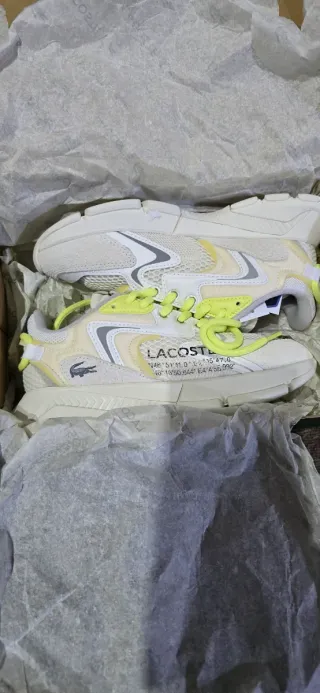 Zapatillas Lacoste Blancas y Amarillas