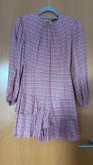 Vestido Maje estampado floral rosa