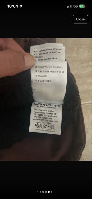 Chaqueta Carhartt Hombre Talla M Nueva