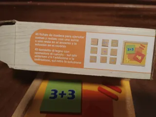 Fichas madera juego matemáticas Playtive Junior
