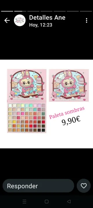 Paleta de sombras de ojos