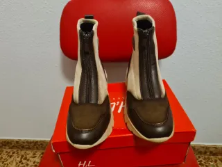 Botines Beige y Marrones Nuevos