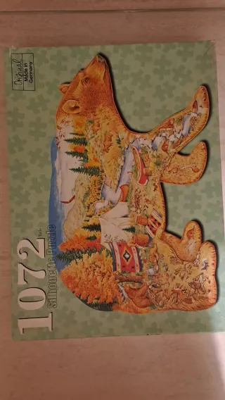 Puzzle Silhouette Orso 1072 Pezzi