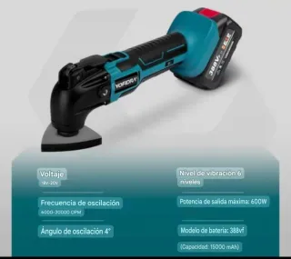 Multiherramienta Oscilante 2Baterías +extras NUEVA