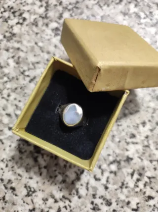 Anel de Prata Masculino Oval