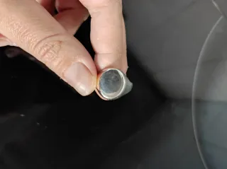 Anel de Prata Masculino Oval