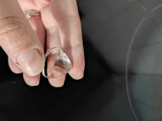 Anel de Prata Masculino Oval